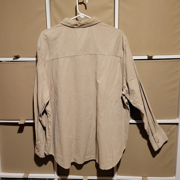 Quizz Woman Lt Wt Western Appliqued Corduroy Button Down Women's 22 - Picture 2 of 5